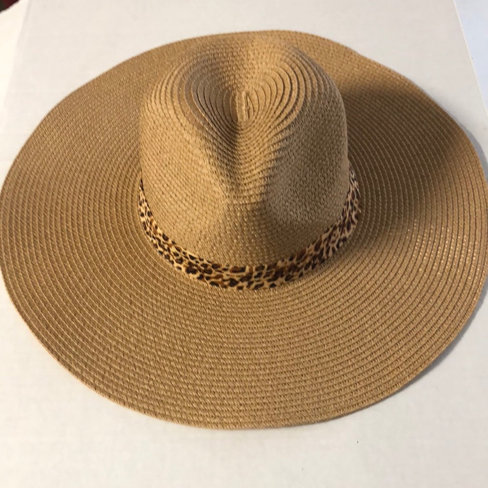 Straw Leopard Summer Hat